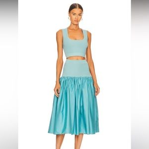 SET NWT Alexis Kornelia Top and Limbar Skirt in teal size small